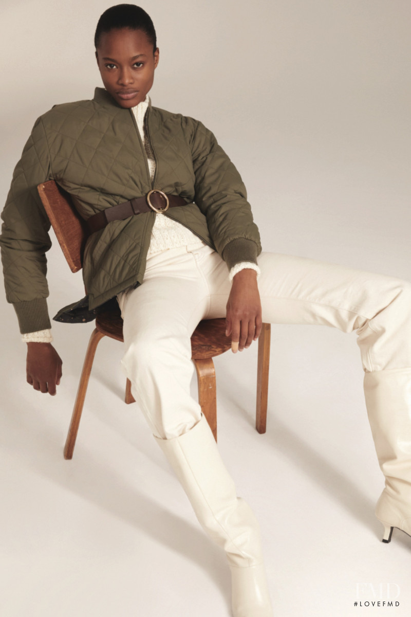 Mayowa Nicholas featured in  the Frame Denim lookbook for Autumn/Winter 2020