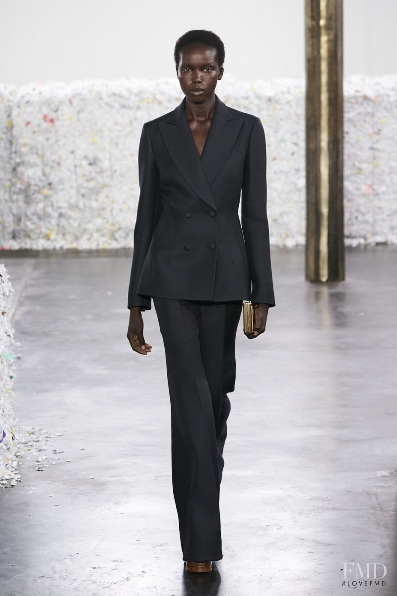 Ajok Madel featured in  the Gabriela Hearst fashion show for Autumn/Winter 2020