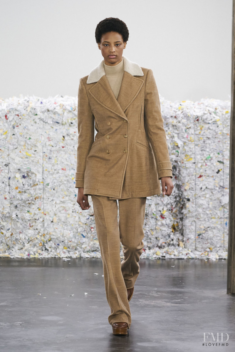 Janaye Furman featured in  the Gabriela Hearst fashion show for Autumn/Winter 2020