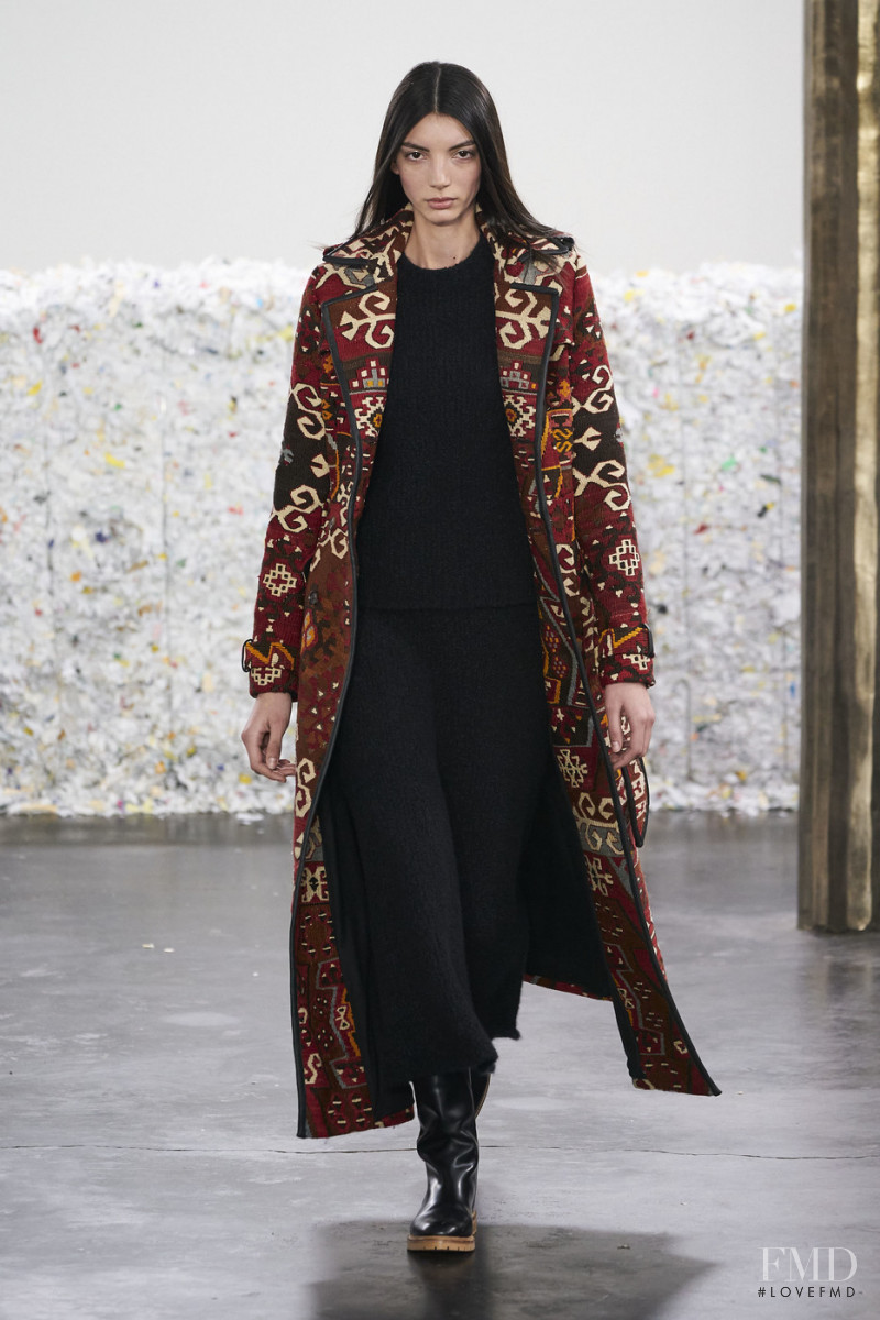 Cynthia Arrebola featured in  the Gabriela Hearst fashion show for Autumn/Winter 2020