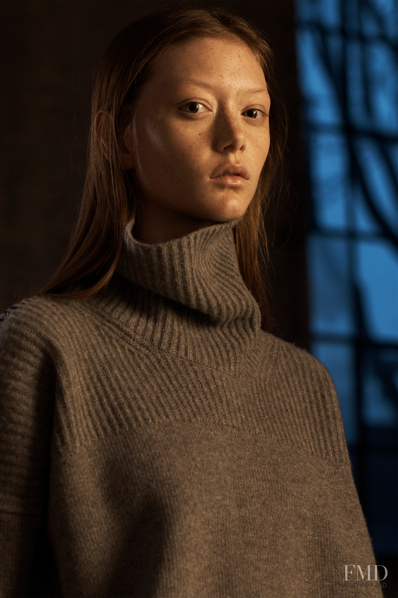 Sara Grace Wallerstedt featured in  the Jason Wu lookbook for Autumn/Winter 2020