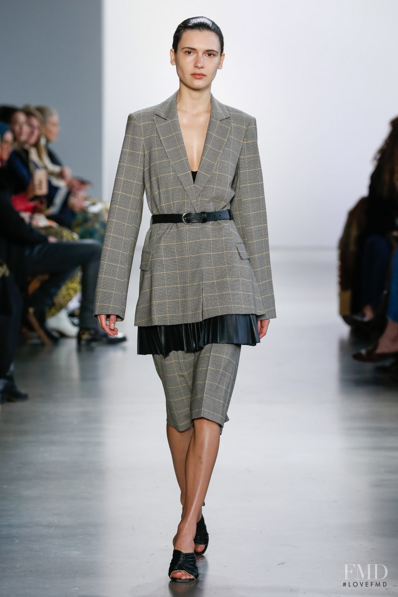 Iana Godnia featured in  the Jonathan Simkhai fashion show for Autumn/Winter 2020