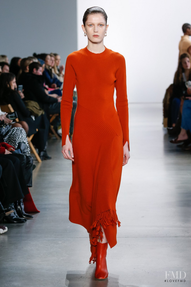 Tessa Bruinsma featured in  the Jonathan Simkhai fashion show for Autumn/Winter 2020