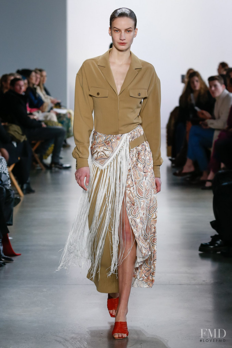 Alise Daugale featured in  the Jonathan Simkhai fashion show for Autumn/Winter 2020