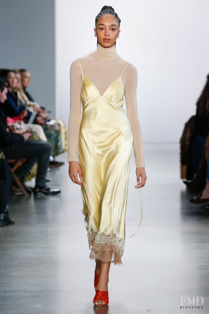 Indira Scott featured in  the Jonathan Simkhai fashion show for Autumn/Winter 2020