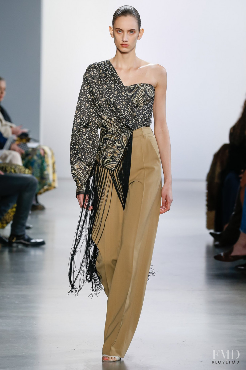 Sarah Berger featured in  the Jonathan Simkhai fashion show for Autumn/Winter 2020