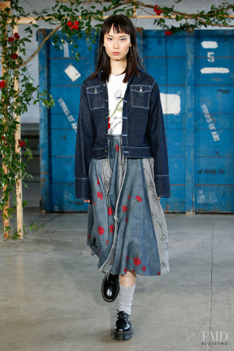 Bao Ziyi featured in  the Jonathan Cohen fashion show for Autumn/Winter 2020