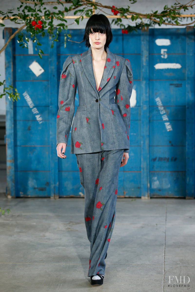 Marfa Zoe Manakh featured in  the Jonathan Cohen fashion show for Autumn/Winter 2020