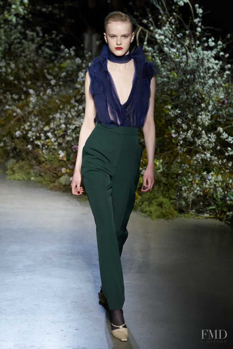 Hannah Motler featured in  the Jason Wu Collection fashion show for Autumn/Winter 2020