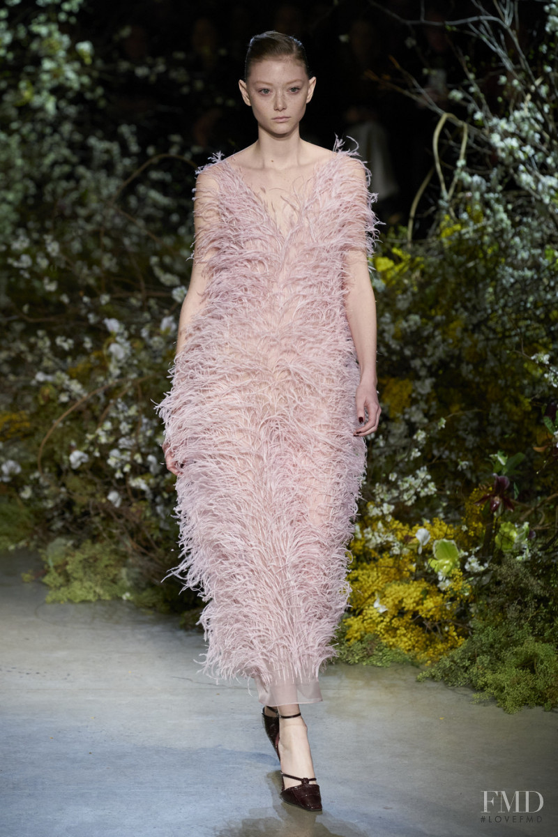 Sara Grace Wallerstedt featured in  the Jason Wu Collection fashion show for Autumn/Winter 2020