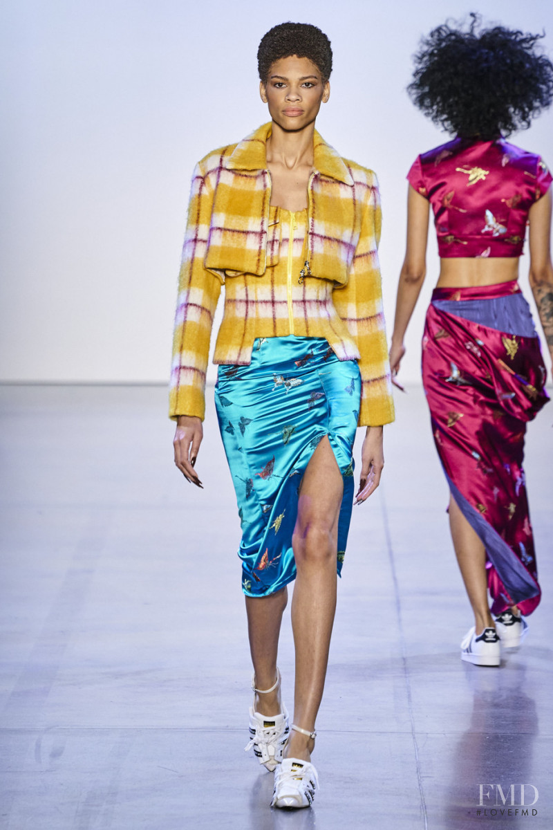 Minnie Warren featured in  the Kim Shui fashion show for Autumn/Winter 2020