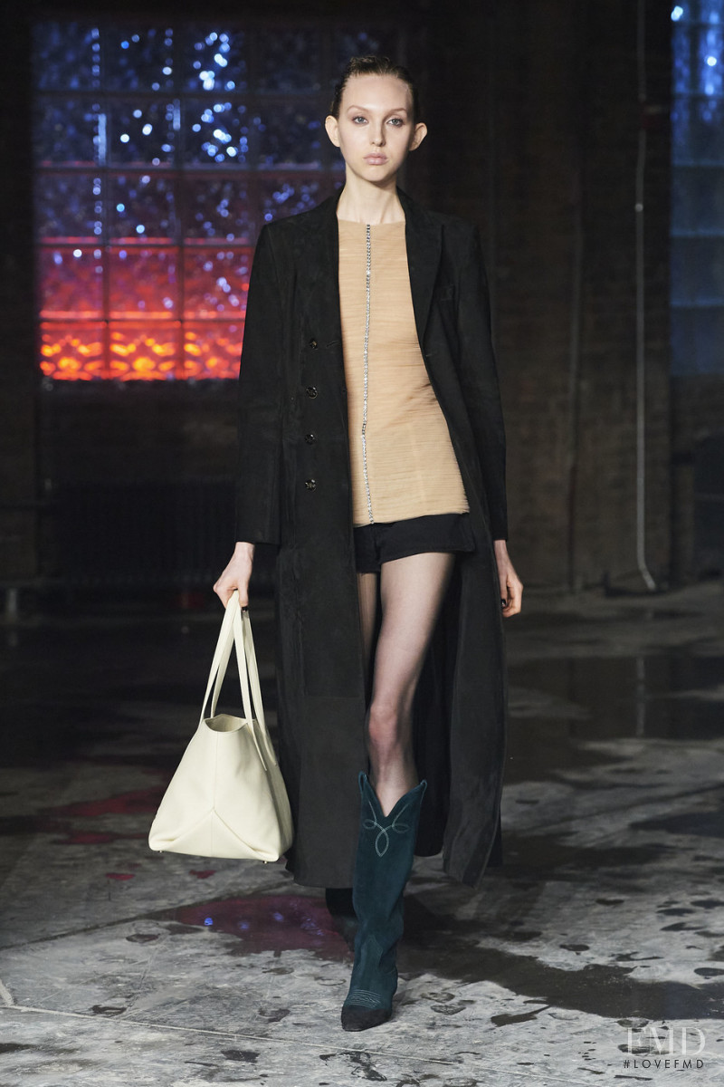 Delilah Koch featured in  the Khaite fashion show for Autumn/Winter 2020