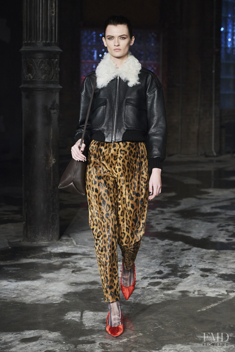 Lara Mullen featured in  the Khaite fashion show for Autumn/Winter 2020