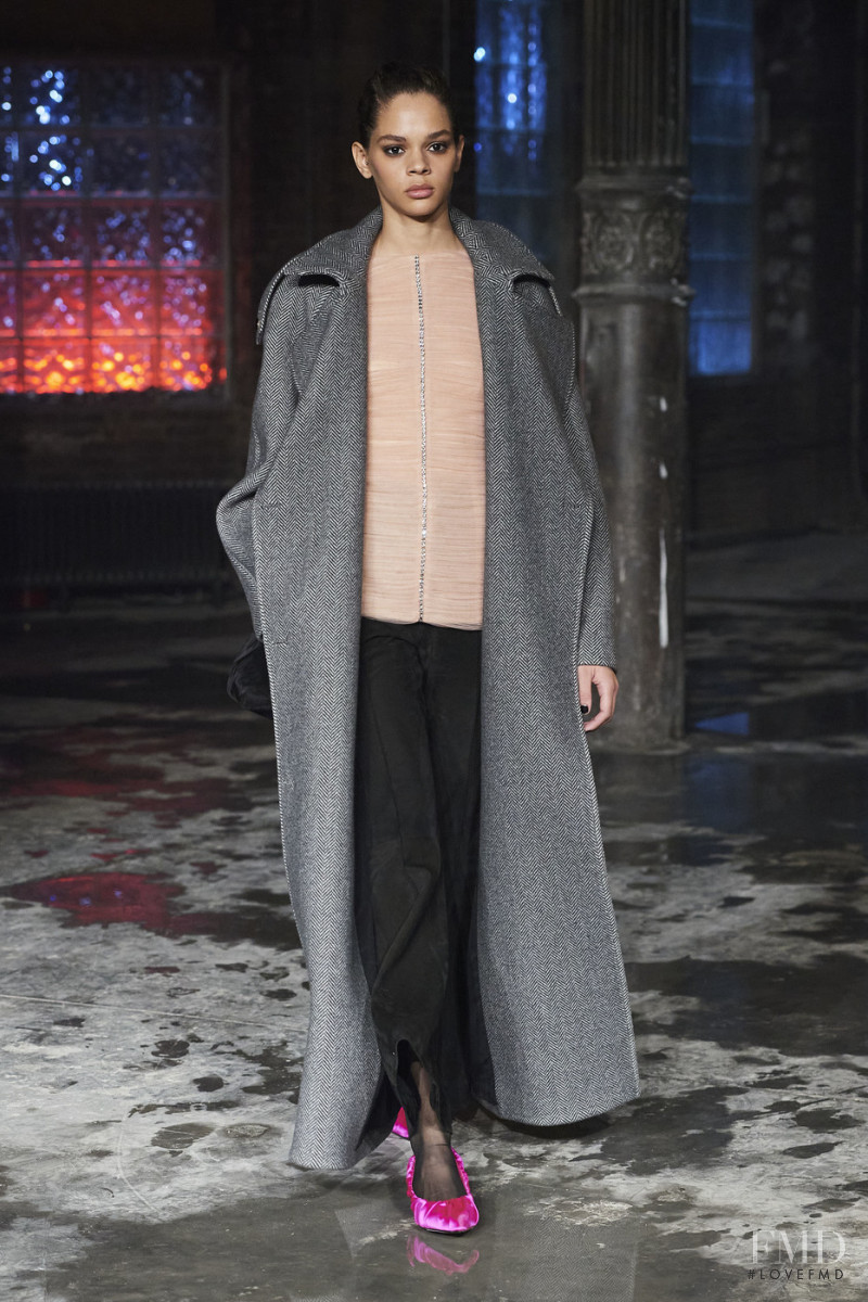 Hiandra Martinez featured in  the Khaite fashion show for Autumn/Winter 2020