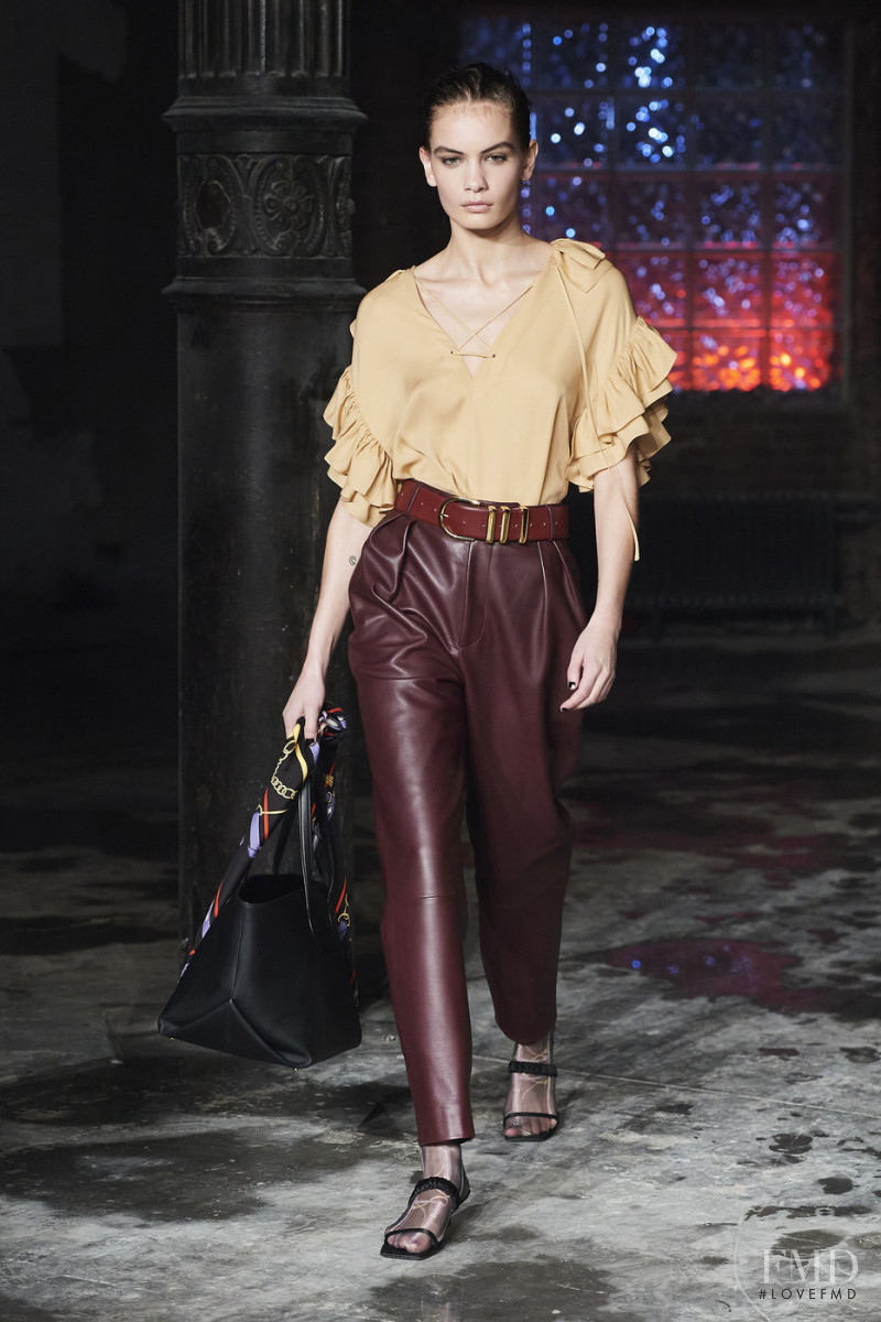 Nina Marker featured in  the Khaite fashion show for Autumn/Winter 2020