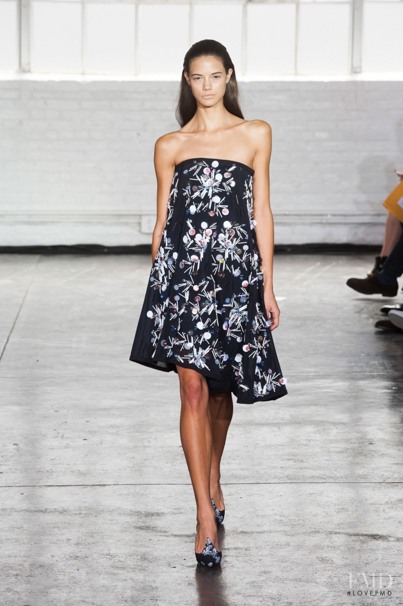 Anja Leuenberger featured in  the Tanya Taylor fashion show for Spring/Summer 2014