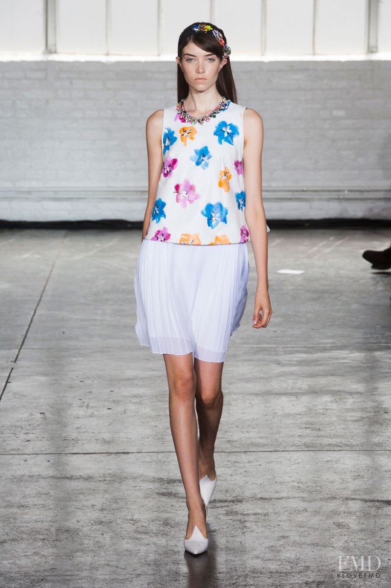 Grace Hartzel featured in  the Tanya Taylor fashion show for Spring/Summer 2014