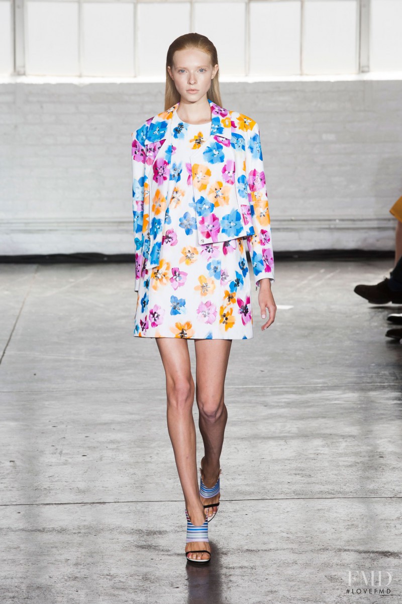 Kimi Nastya Zhidkova featured in  the Tanya Taylor fashion show for Spring/Summer 2014