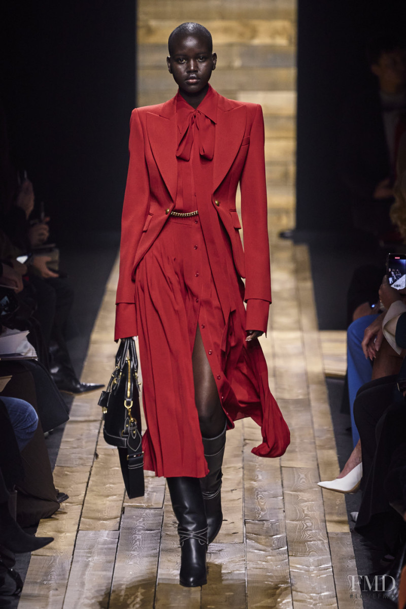 Adut Akech Bior featured in  the Michael Kors Collection fashion show for Autumn/Winter 2020