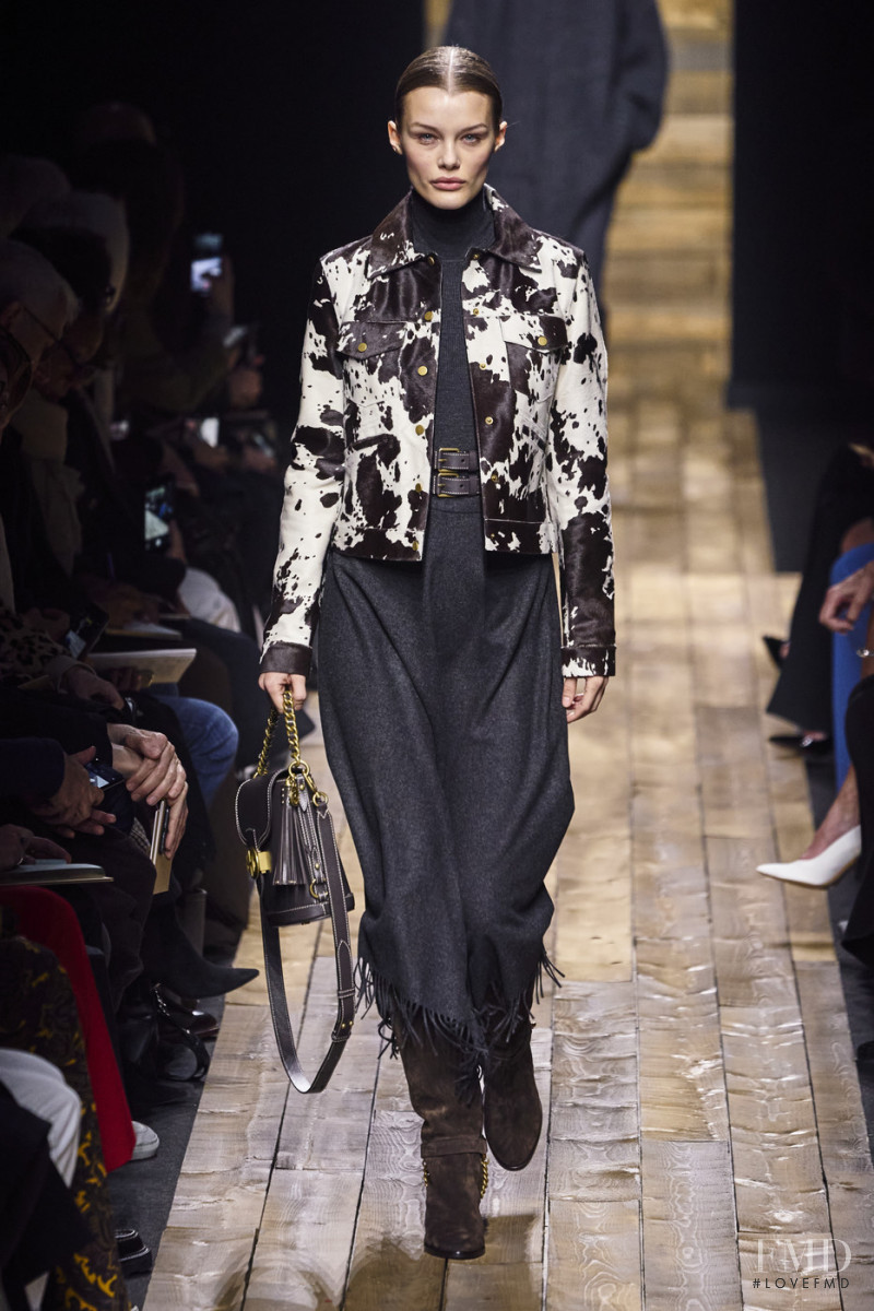 Kris Grikaite featured in  the Michael Kors Collection fashion show for Autumn/Winter 2020