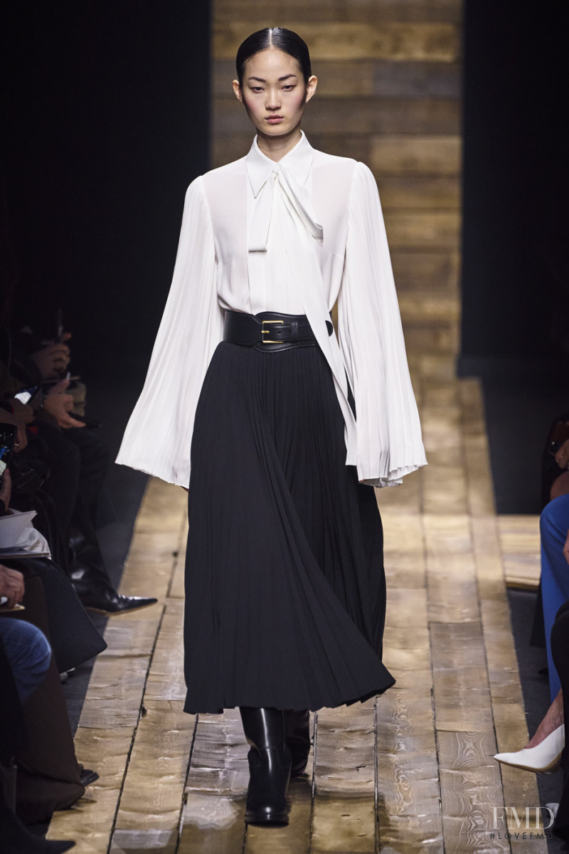 Hyun Ji Shin featured in  the Michael Kors Collection fashion show for Autumn/Winter 2020