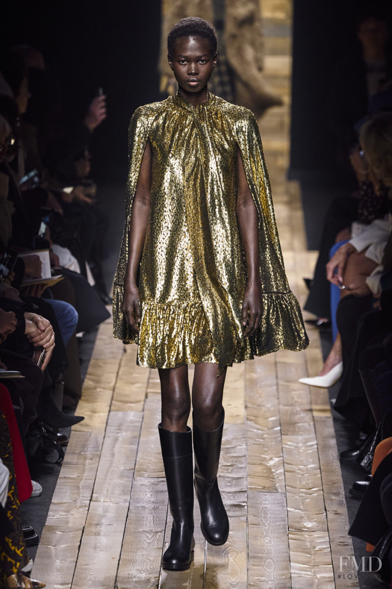 Mammina Aker featured in  the Michael Kors Collection fashion show for Autumn/Winter 2020