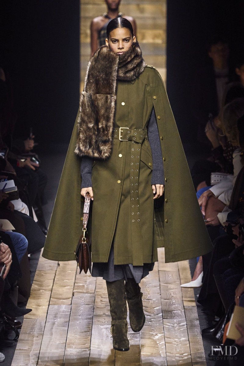 Annibelis Baez featured in  the Michael Kors Collection fashion show for Autumn/Winter 2020