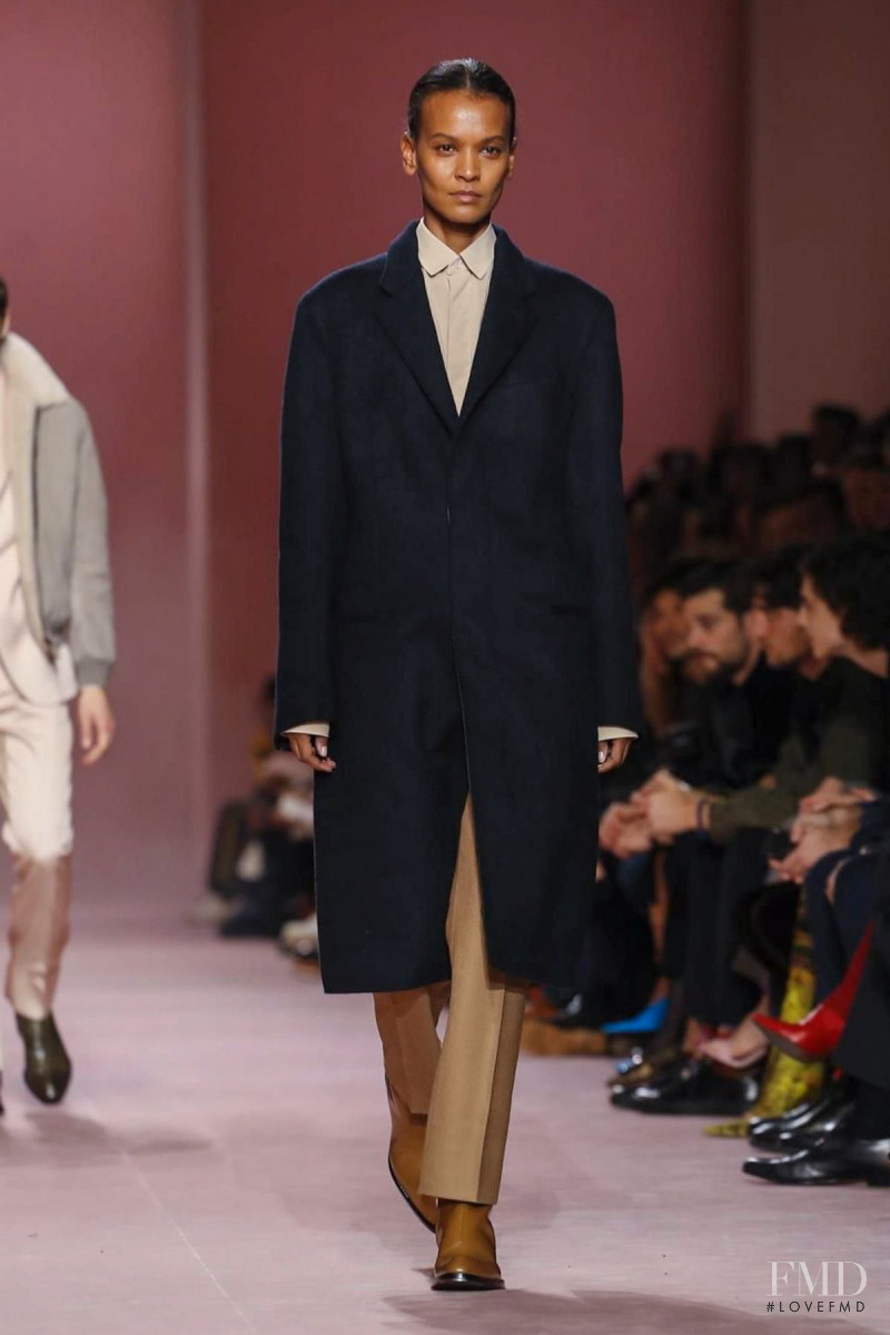 Liya Kebede featured in  the Berluti fashion show for Autumn/Winter 2018