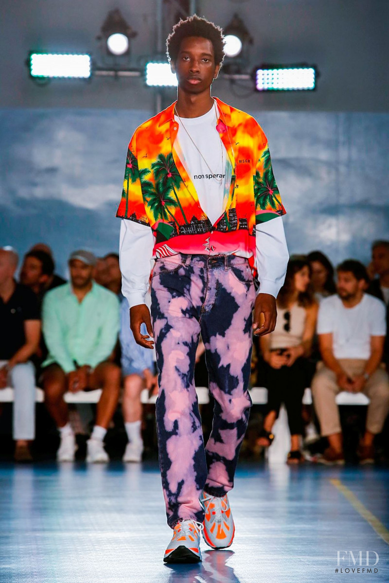 Benoit Michel featured in  the MSGM fashion show for Spring/Summer 2019