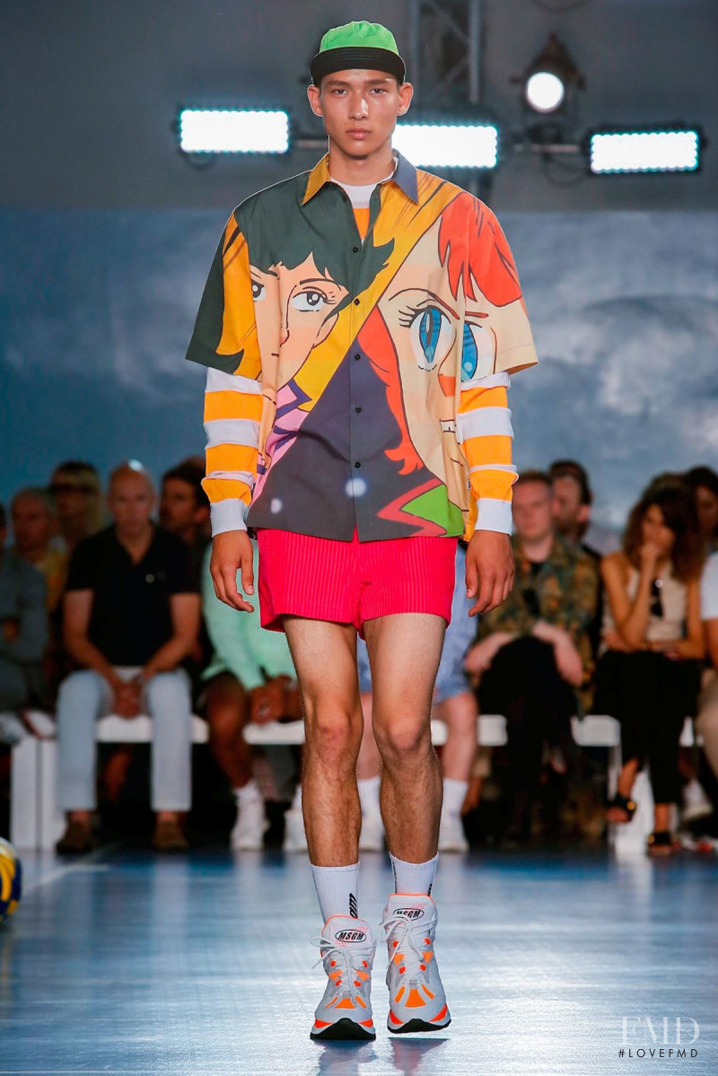 Tommy Vanden Meerssche featured in  the MSGM fashion show for Spring/Summer 2019