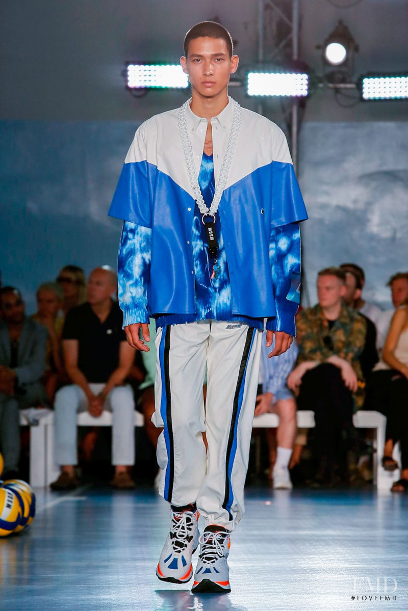Tommy Vanden Meerssche featured in  the MSGM fashion show for Spring/Summer 2019