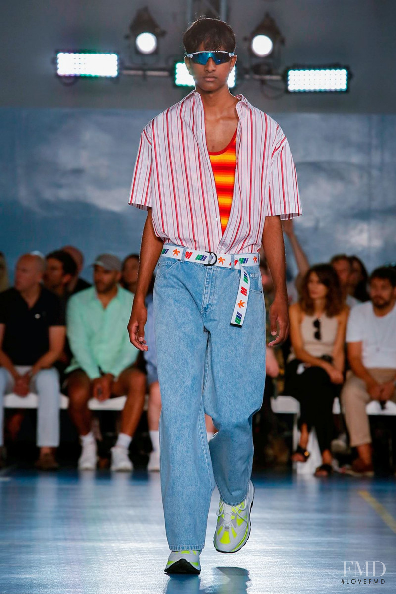 Jeenu Mahadevan featured in  the MSGM fashion show for Spring/Summer 2019