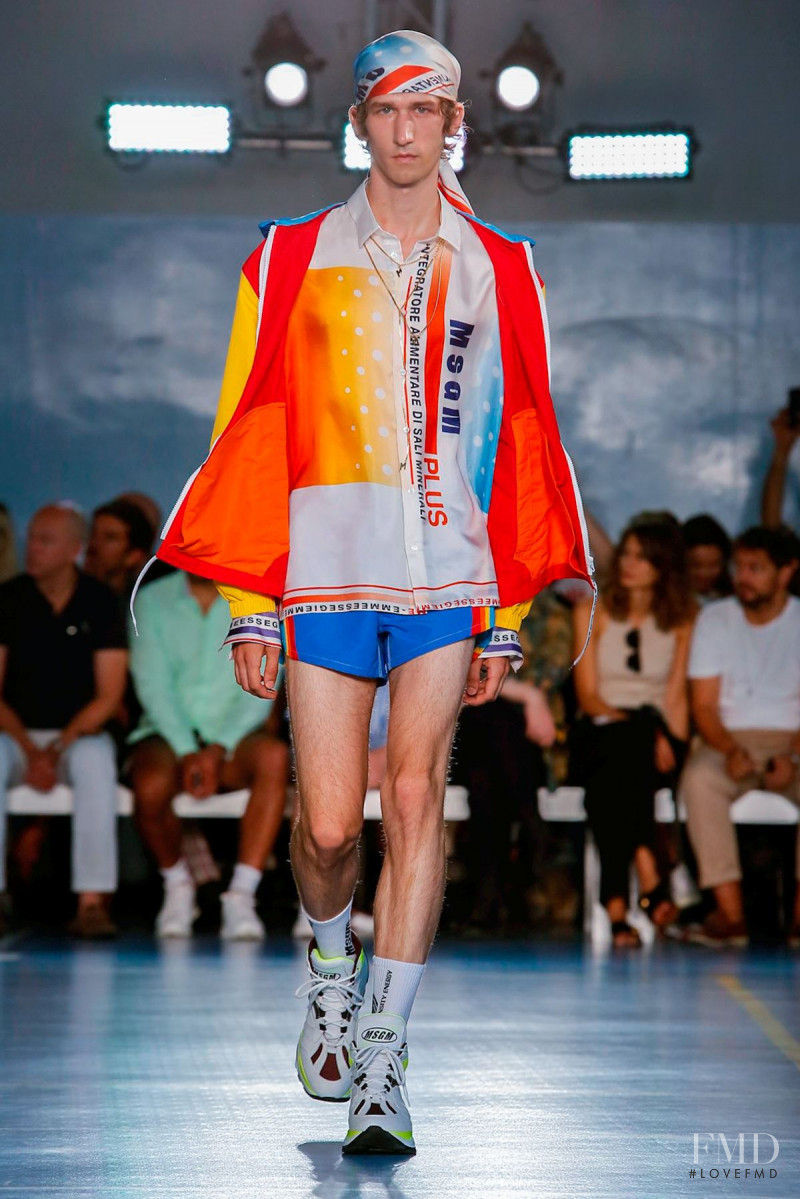 Etienne de Testa featured in  the MSGM fashion show for Spring/Summer 2019