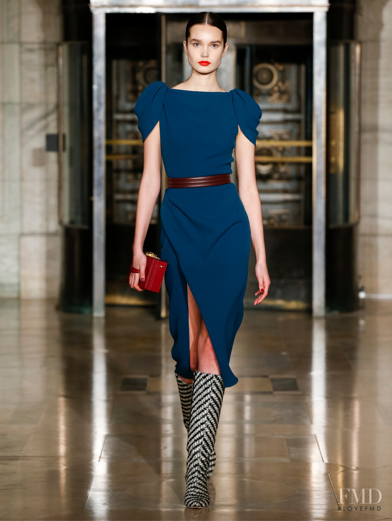 Noortje Haak featured in  the Oscar de la Renta fashion show for Autumn/Winter 2020