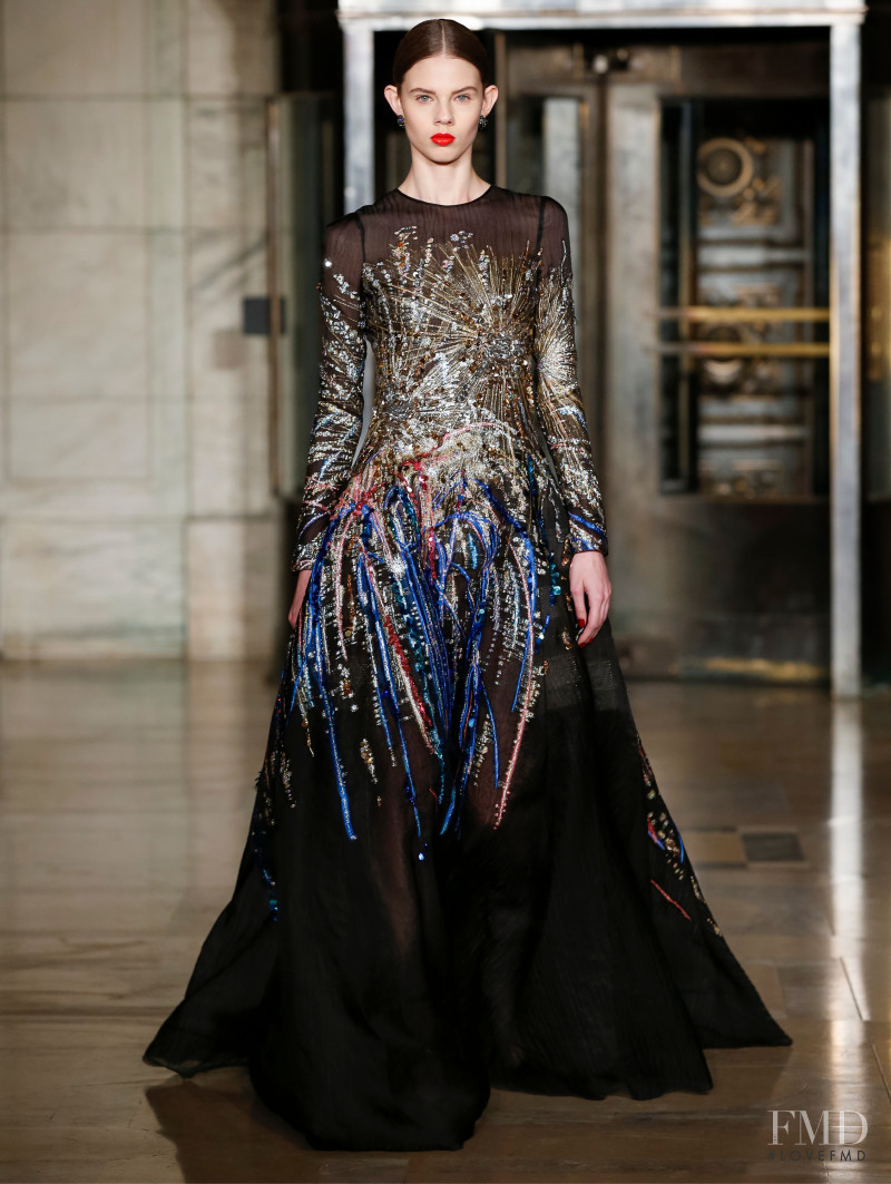 Julia Merkelbach featured in  the Oscar de la Renta fashion show for Autumn/Winter 2020