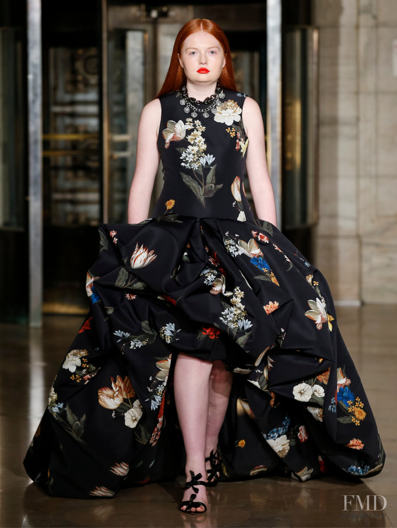 Tess McMillan featured in  the Oscar de la Renta fashion show for Autumn/Winter 2020