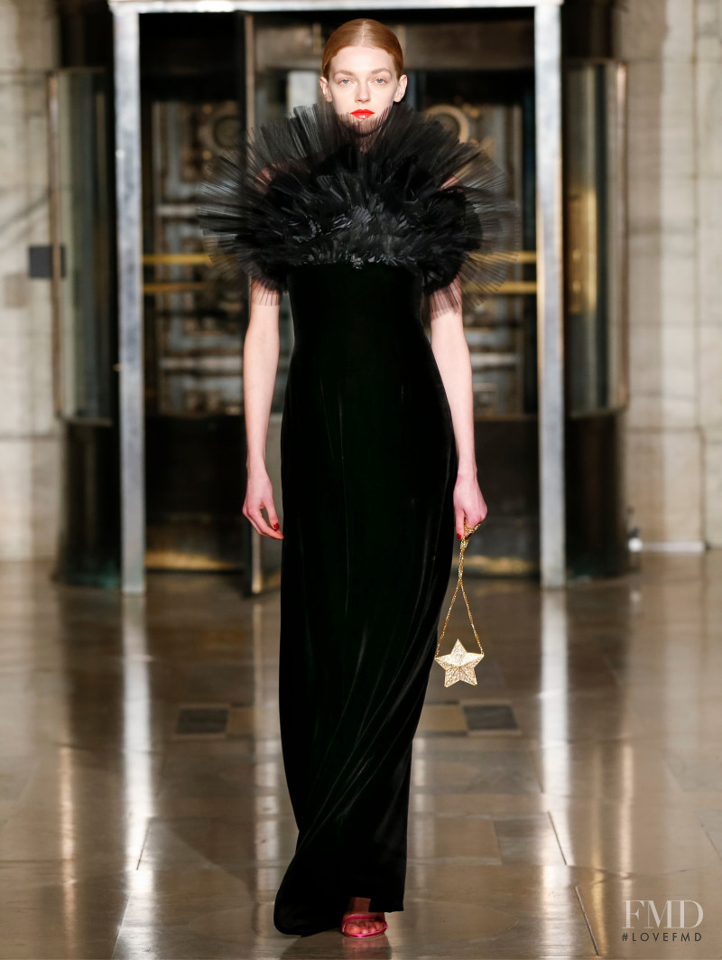 Eliza Kallmann featured in  the Oscar de la Renta fashion show for Autumn/Winter 2020