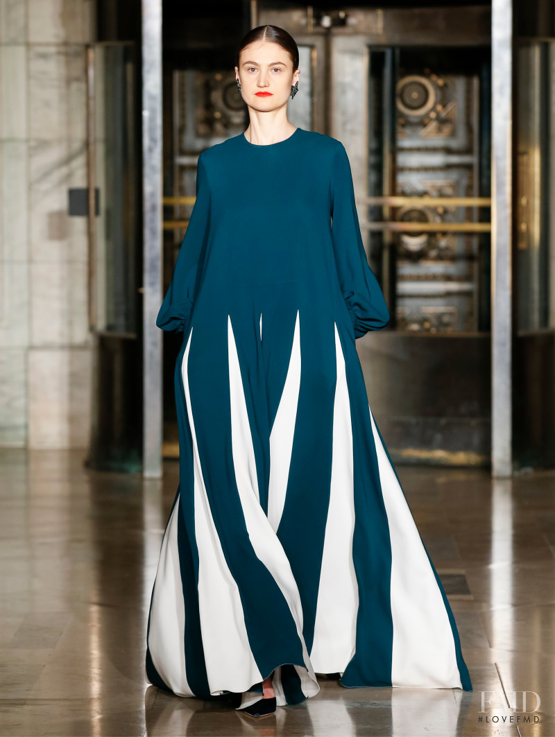 Vik Kukandina featured in  the Oscar de la Renta fashion show for Autumn/Winter 2020