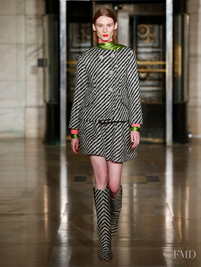 Kaila Wyatt featured in  the Oscar de la Renta fashion show for Autumn/Winter 2020