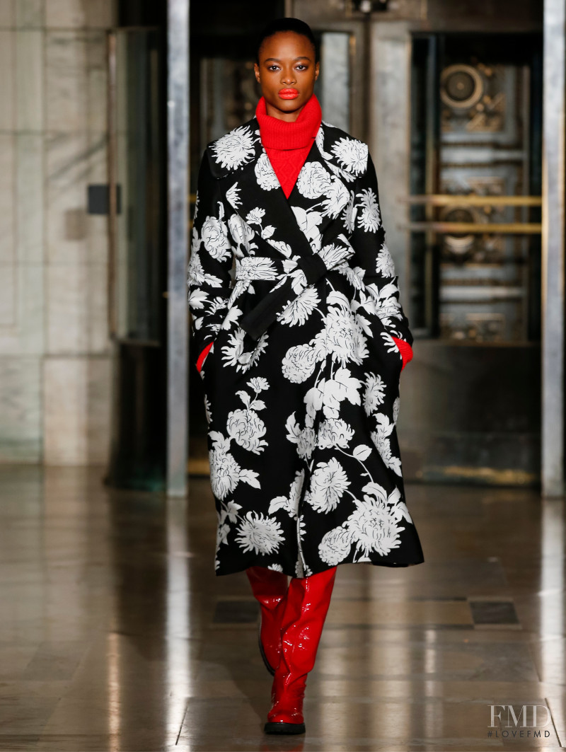 Mayowa Nicholas featured in  the Oscar de la Renta fashion show for Autumn/Winter 2020