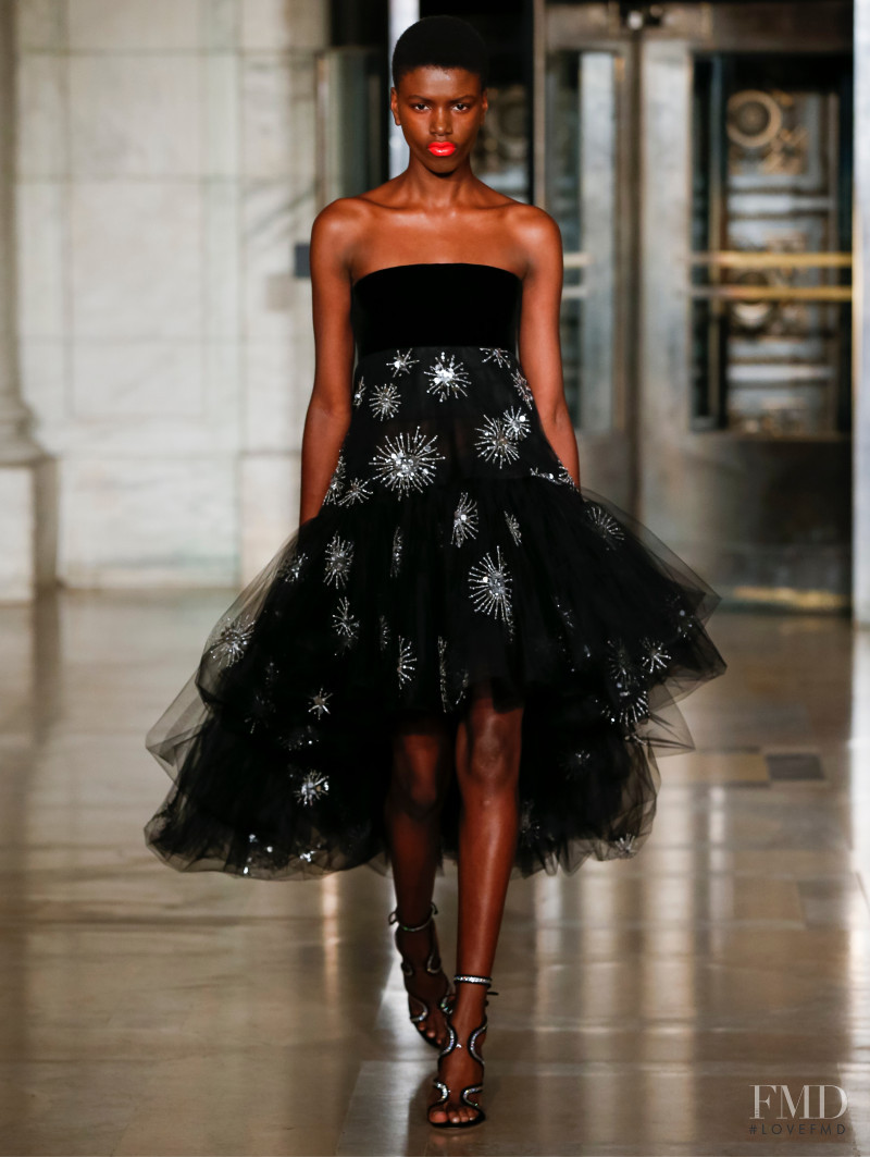 Yorgelis Marte featured in  the Oscar de la Renta fashion show for Autumn/Winter 2020