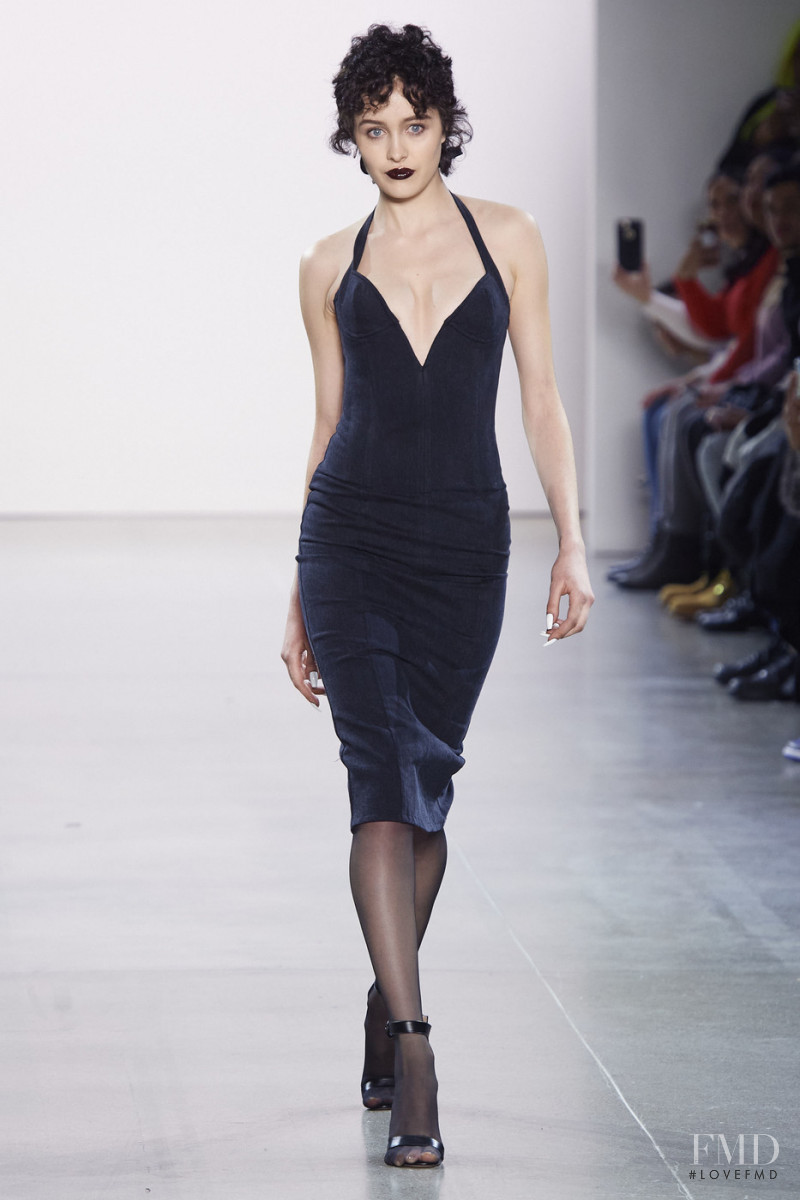 Marisha Urushadze featured in  the Laquan Smith fashion show for Autumn/Winter 2020