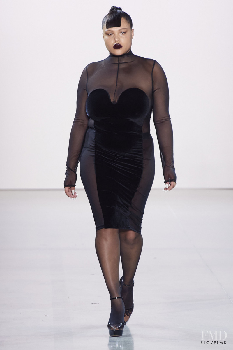 Alva Claire featured in  the Laquan Smith fashion show for Autumn/Winter 2020
