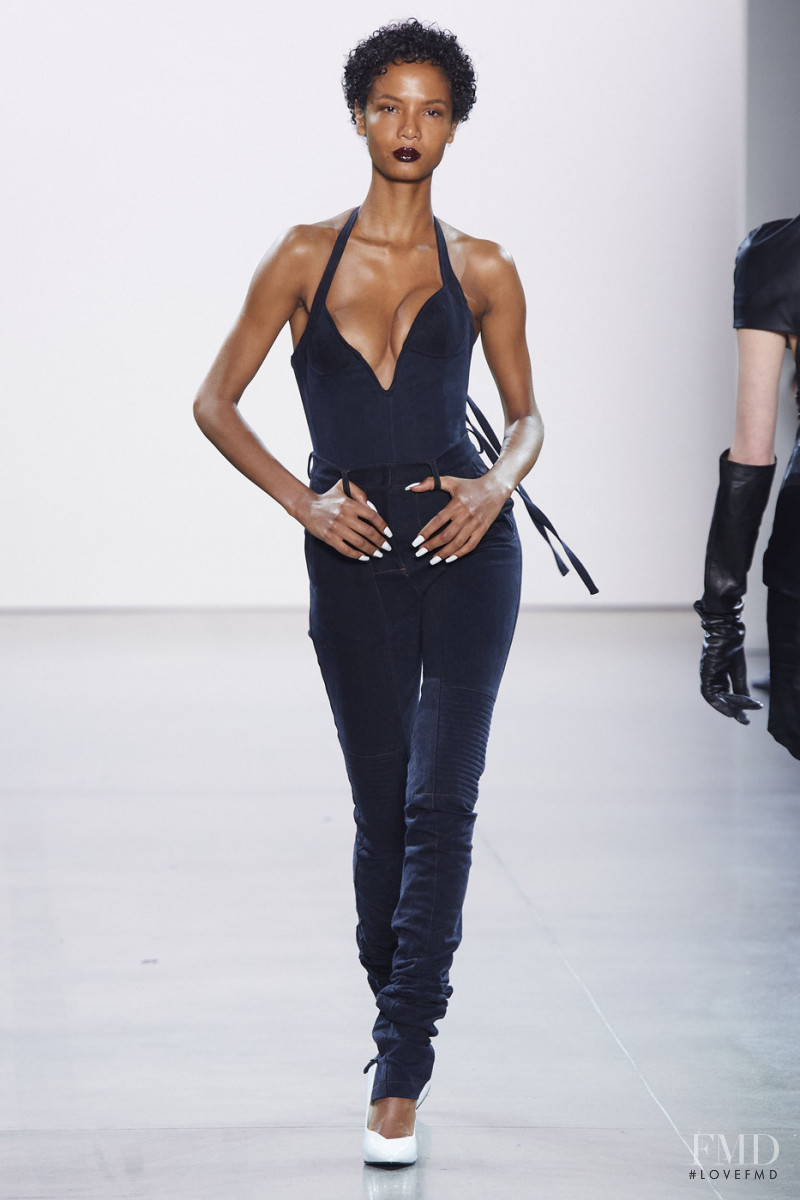 Ariela Soares featured in  the Laquan Smith fashion show for Autumn/Winter 2020