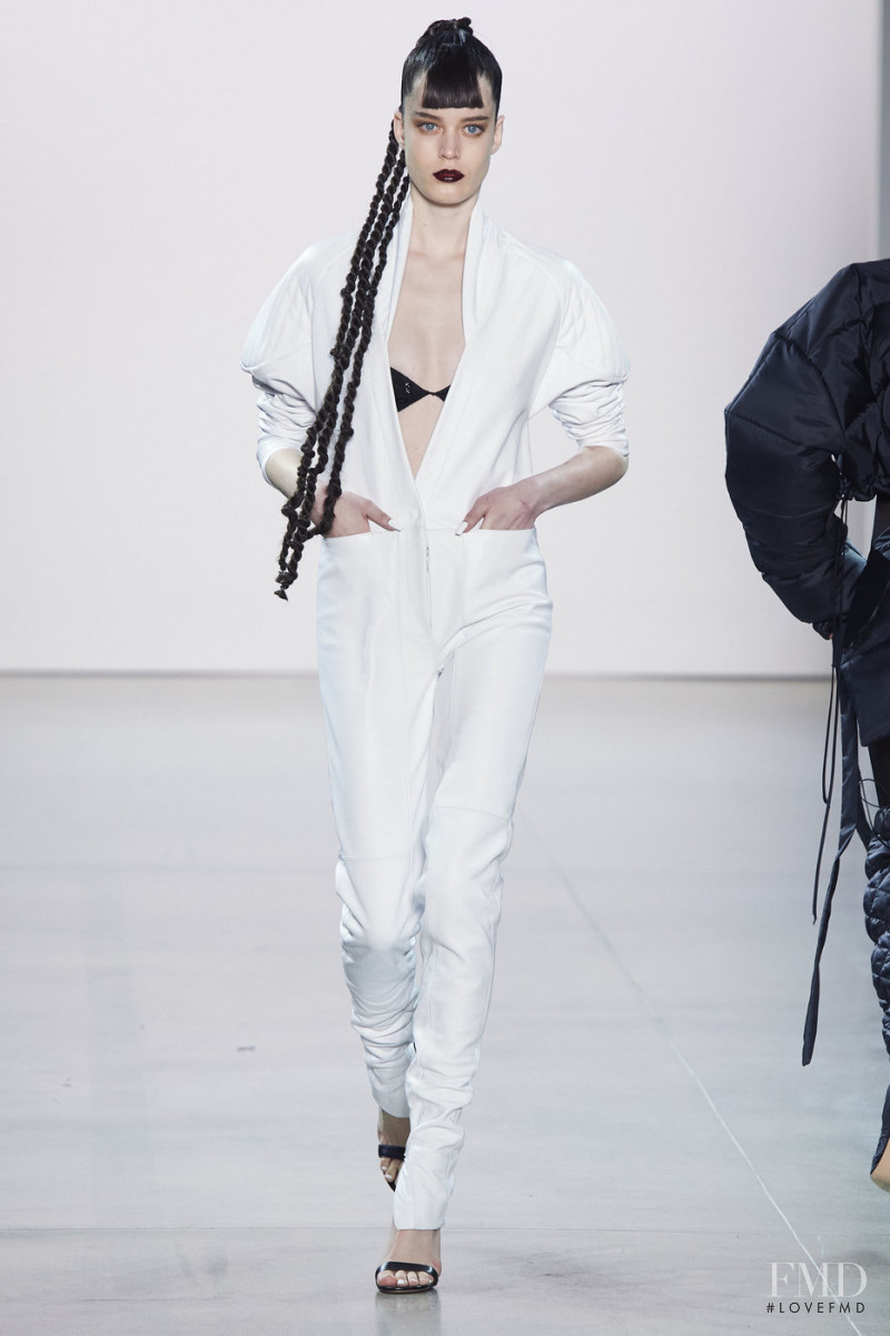 Natasja Dragic featured in  the Laquan Smith fashion show for Autumn/Winter 2020