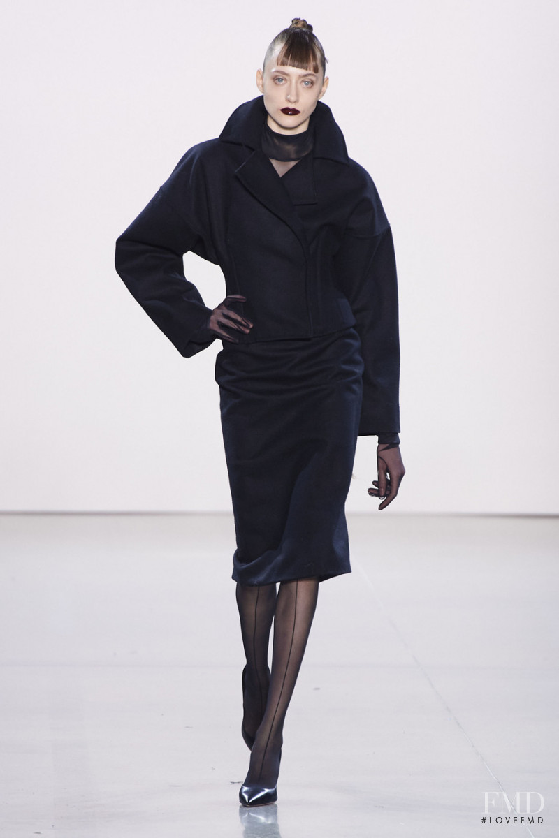 Lia Pavlova featured in  the Laquan Smith fashion show for Autumn/Winter 2020