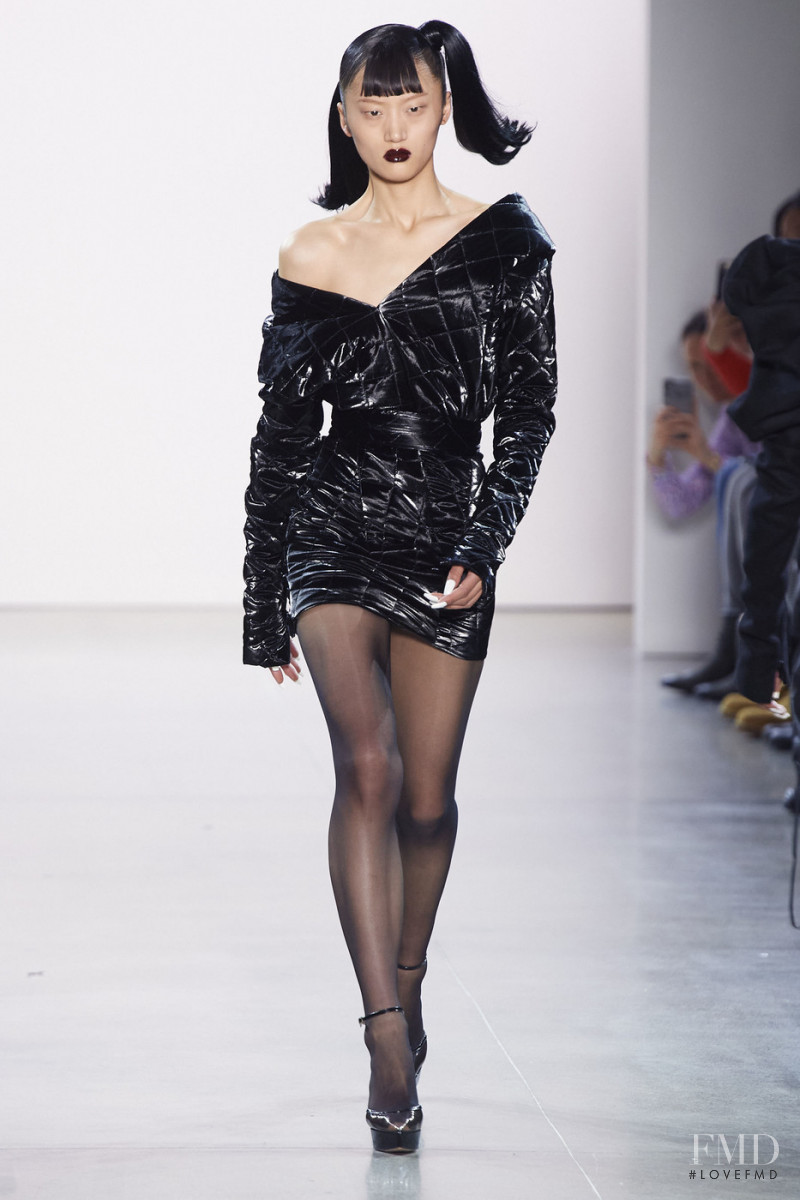 Yilan Hua featured in  the Laquan Smith fashion show for Autumn/Winter 2020