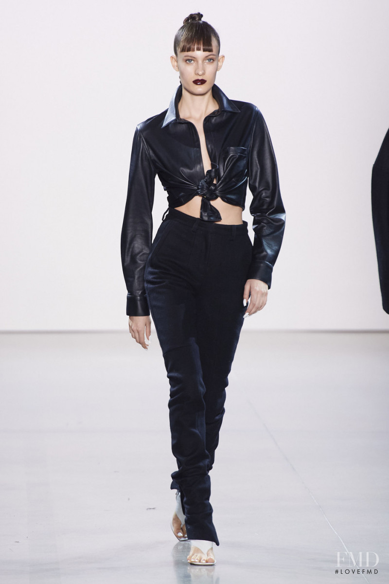 Louise Lefebure featured in  the Laquan Smith fashion show for Autumn/Winter 2020