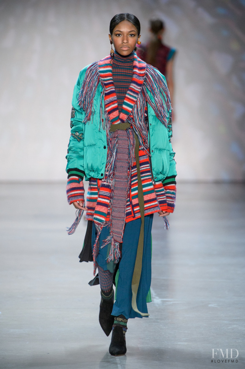 Angela Garten featured in  the Vivienne Tam fashion show for Autumn/Winter 2018