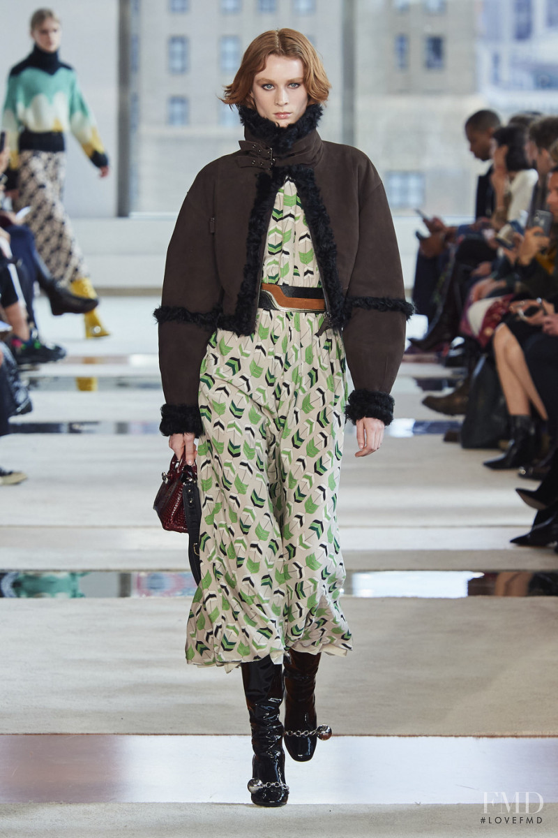 Kaila Wyatt featured in  the Longchamp fashion show for Autumn/Winter 2020